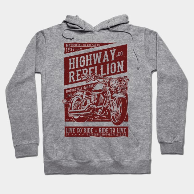 Highway Rebellion Tazzum Hoodie by Tazzum